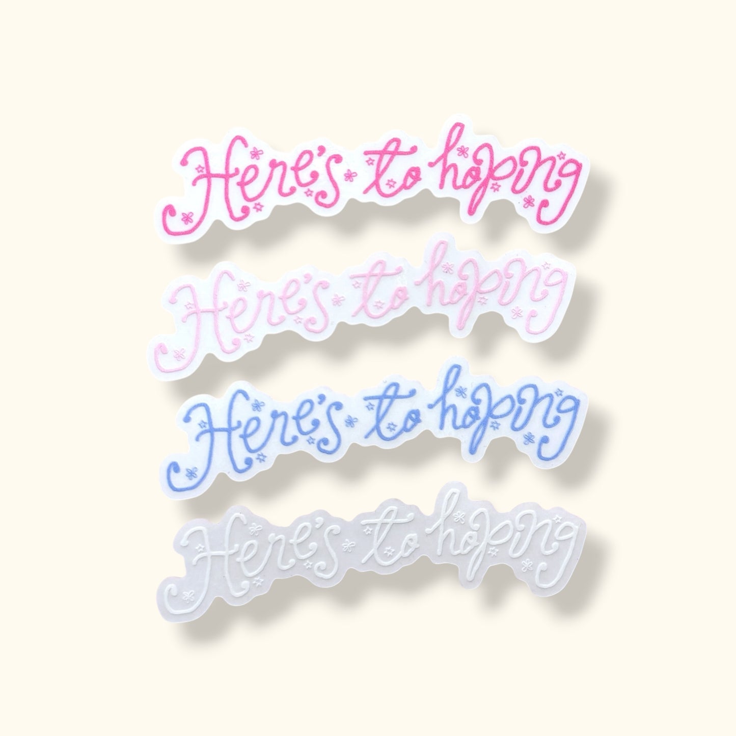 Here's to Hoping Honeybee Mirror Cling